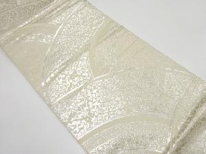 アンティーク　青海波に菱華紋織り出し袋帯（着用可）